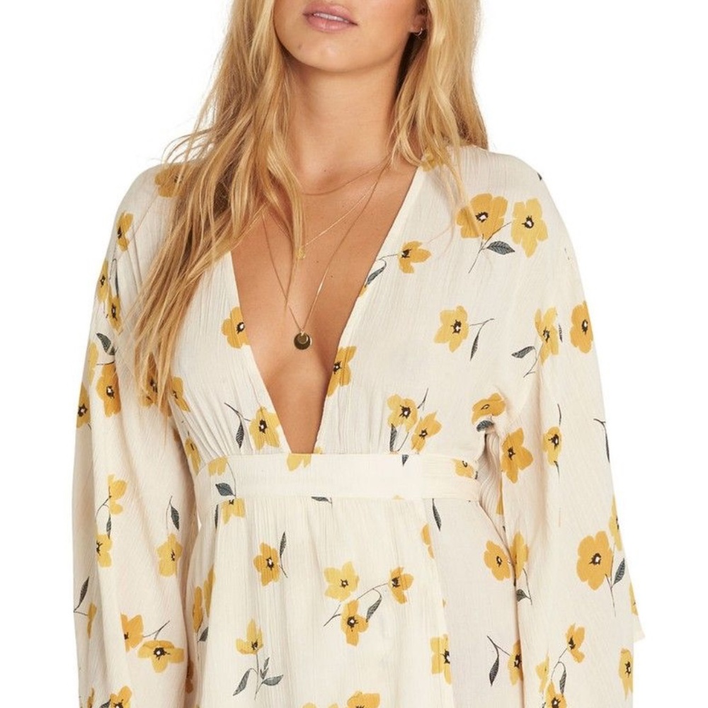 Billabong Plunging Mini Dress NWT - Picture 1 of 4